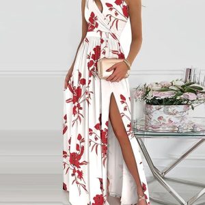 Elegant Floral Maxi Dress